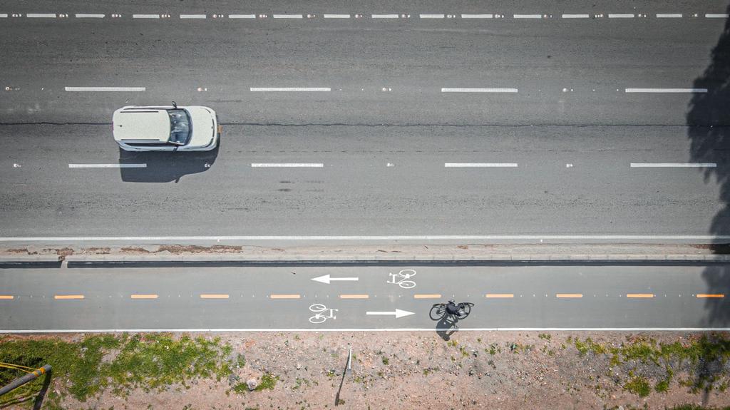 ANI pone al servicio Ciclorruta temporal en la Autopista Norte, en la margen occidental ANI pone al servicio Ciclorruta temporal en la Autopista Norte, en la margen occidental