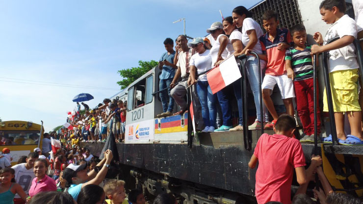 Cinco departamentos vieron pasar el tren de prueba, que culminó con éxito su recorrido en La Dorada Cinco departamentos vieron pasar el tren de prueba, que culminó con éxito su recorrido en La Dorada