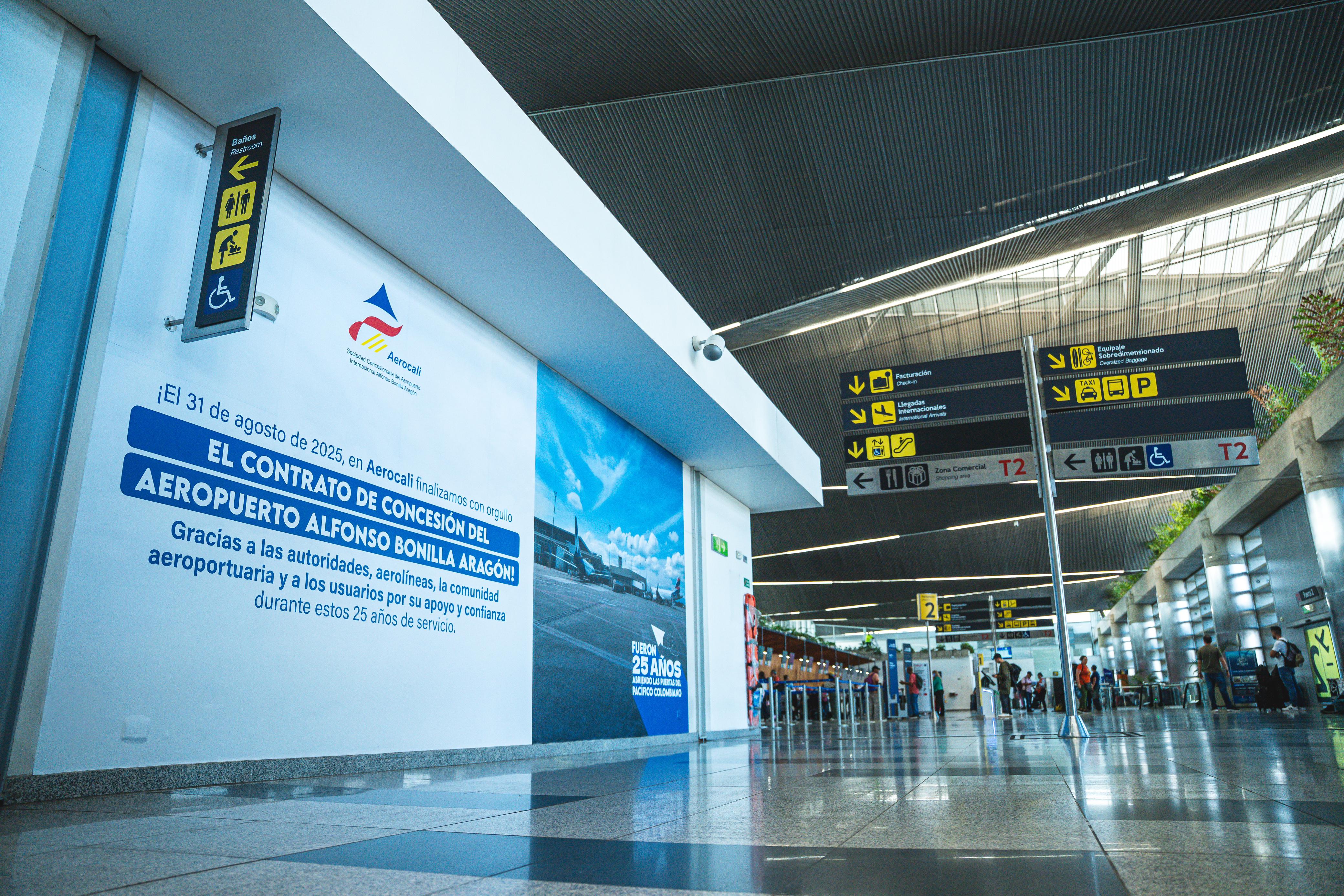 Aerocali revierte 63.000 m2 de infraestructura aeroportuaria a la nación Aerocali revierte 63.000 m2 de infraestructura aeroportuaria a la nación