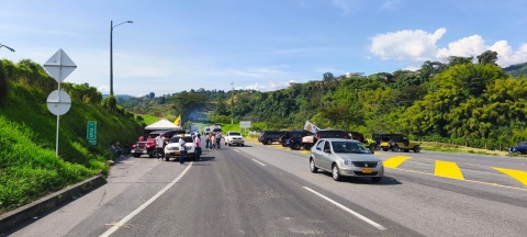 ANI hace presencia en el territorio debido al bloqueo en tres peajes de la concesión Autopistas del Café 