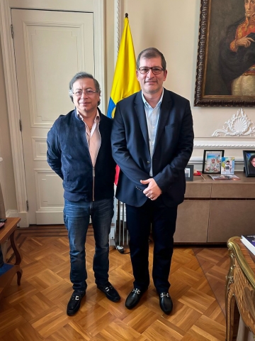 La ANI presenta al presidente de la República, Gustavo Petro, informe sobre avances de proyectos de infraestructura en Colombia