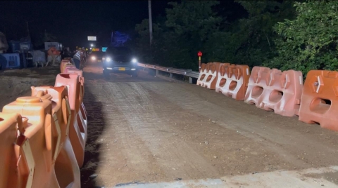 Se habilita la movilidad en la vía Cartagena - Barranquilla en un  carril en doble sentido