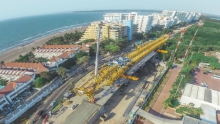 Avanza la construcción del viaducto de la Ciénaga de la Virgen Avanza la construcción del viaducto de la Ciénaga de la Virgen