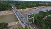 Gobierno Nacional pone en servicio puente vehicular provisional sobre el río Charte Gobierno Nacional pone en servicio puente vehicular provisional sobre el río Charte