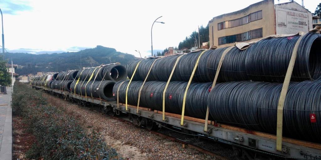 Corredor férreo Bogotá - Belencito marca hito al transportar 220 toneladas de alambrón Corredor férreo Bogotá - Belencito marca hito al transportar 220 toneladas de alambrón